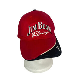 Jim Beam Racing Mens Hat Ballcap #7 Robby Gordon Motorsports Red NASCAR